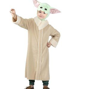 Toddler Star Wars The Mandalorian GROGU Baby Yoda Costume Size 3T/4T Robe NWT